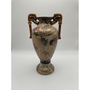 Vtg Satsuma Hand painted Vase